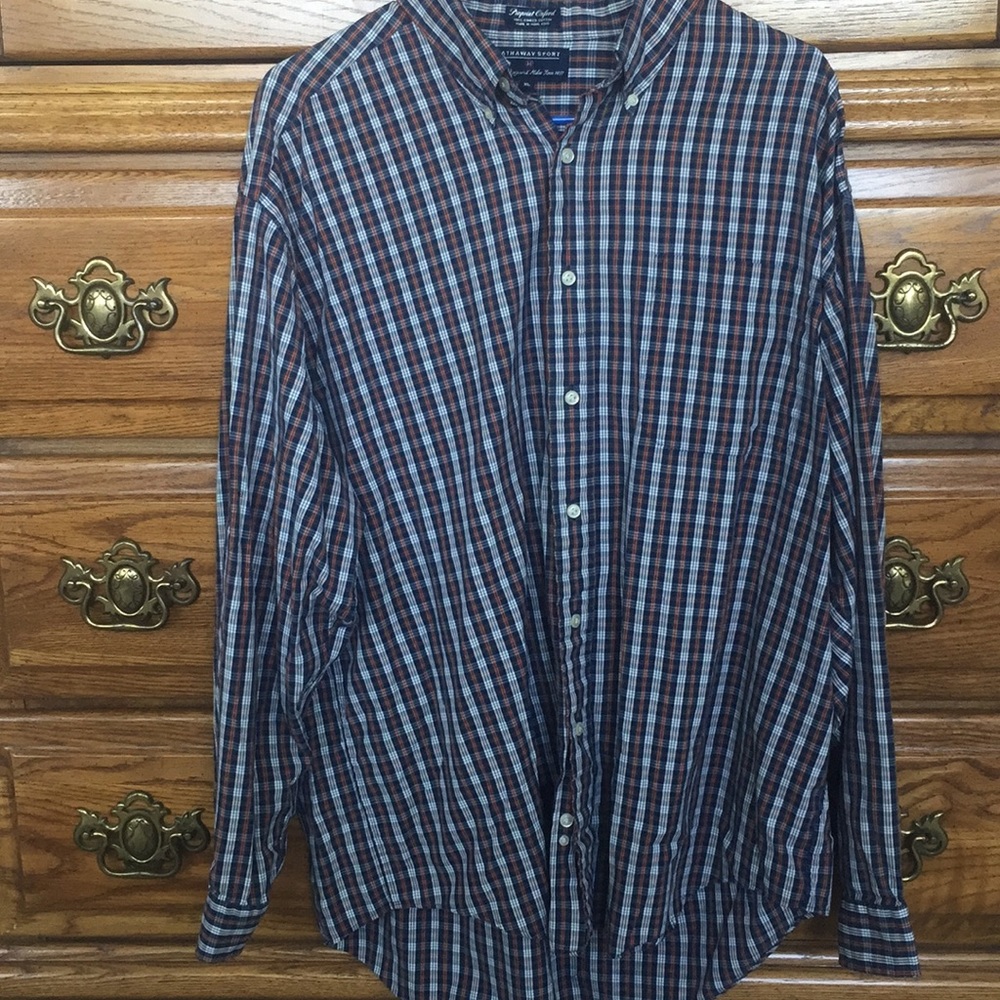 Pinpoint oxford Hathaway sport plaid button up